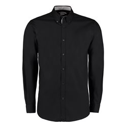 Contrast Premium Oxford Shirt Buttondown Collar Longsleeved Tailored Fit