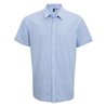 Microcheck Gingham Short Sleeve Cotton Shirt