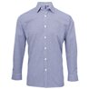 Microcheck Gingham Long Sleeve Cotton Shirt