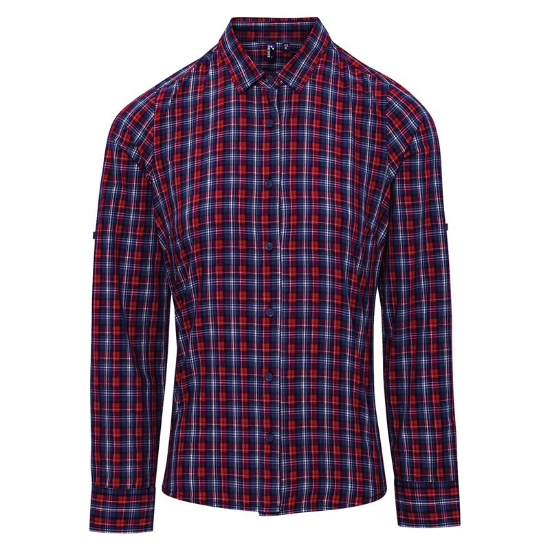 Womens Sidehill Check Cotton Long Sleeve Shirt Womens Sidehill Check Cotton Long Sleeve Shirt