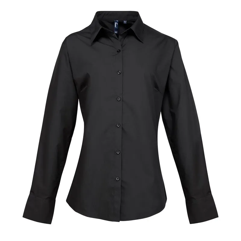 Womens Supreme Poplin Long Sleeve Shirt Womens Supreme Poplin Long Sleeve Shirt