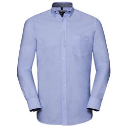 Long Sleeve Tailored Washed Oxford Shirt