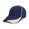 Heavy Brushed Cotton Cap With Scallop Peak And Contrast Trim