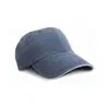 Washed Fine Line Cotton Cap With Sandwich Peak