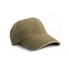 Washed Fine Line Cotton Cap With Sandwich Peak
