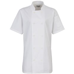 Womens Short Sleeve Chefs Jacket