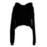 Womens Cropped Fleece Hoodie