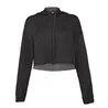 Womens Cropped Fleece Hoodie