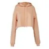 Womens Cropped Fleece Hoodie