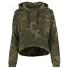 Womens Camo Cropped Hoodie
