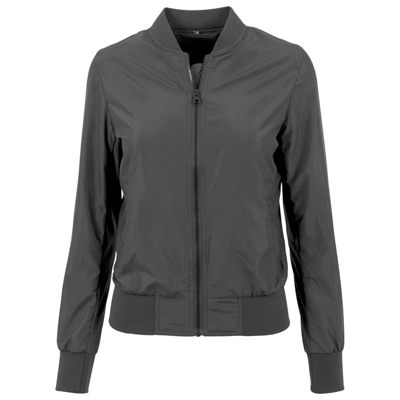 Womens Nylon Bomber Jacket Womens Nylon Bomber Jacket