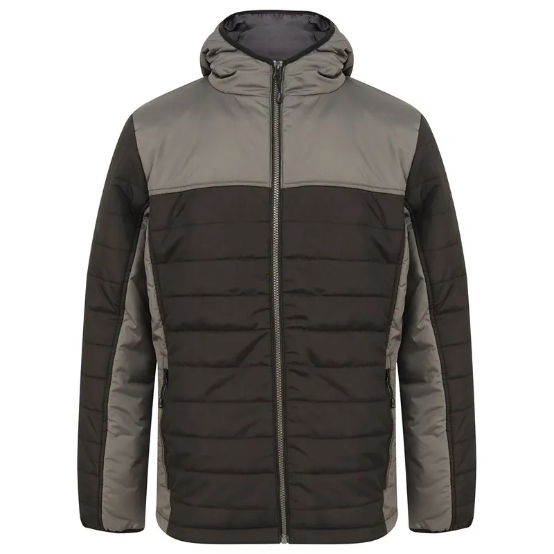 Hooded Contrast Padded Jacket Hooded Contrast Padded Jacket