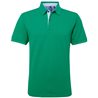 Cotton Polo With Oxford Fabric Insert