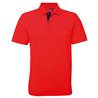 Mens Classic Fit Contrast Polo