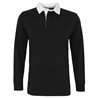 Mens Classic Fit Long Sleeved Vintage Rugby Shirt