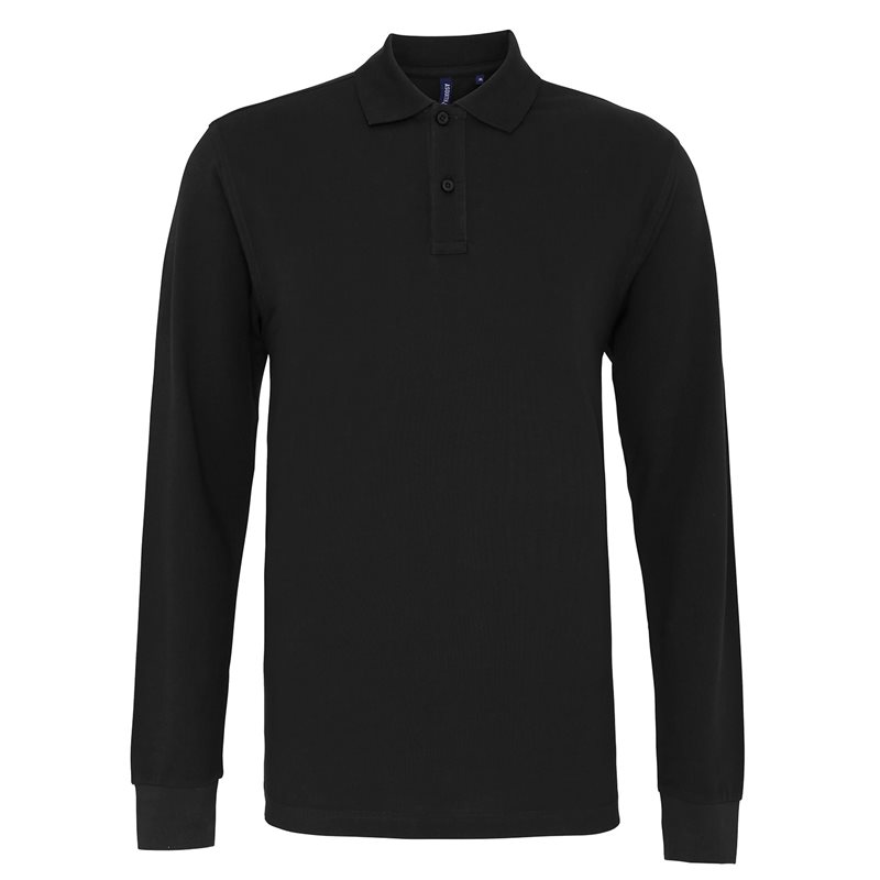 Mens Classic Fit Long Sleeved Polo
