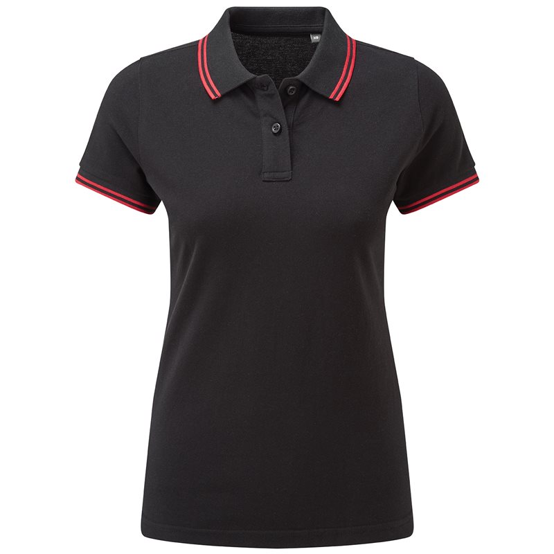 Womens Classic Fit Tipped Polo