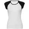 Baby Rib Cap Sleeve Contrast Raglan Tshirt