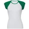 Baby Rib Cap Sleeve Contrast Raglan Tshirt