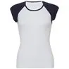 Baby Rib Cap Sleeve Contrast Raglan Tshirt