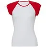 Baby Rib Cap Sleeve Contrast Raglan Tshirt