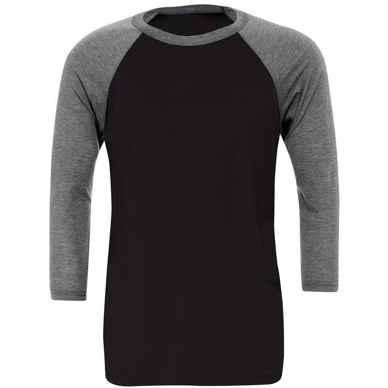 Unisex Triblend Sleeve Baseball Tshirt Unisex Triblend Sleeve Baseball Tshirt