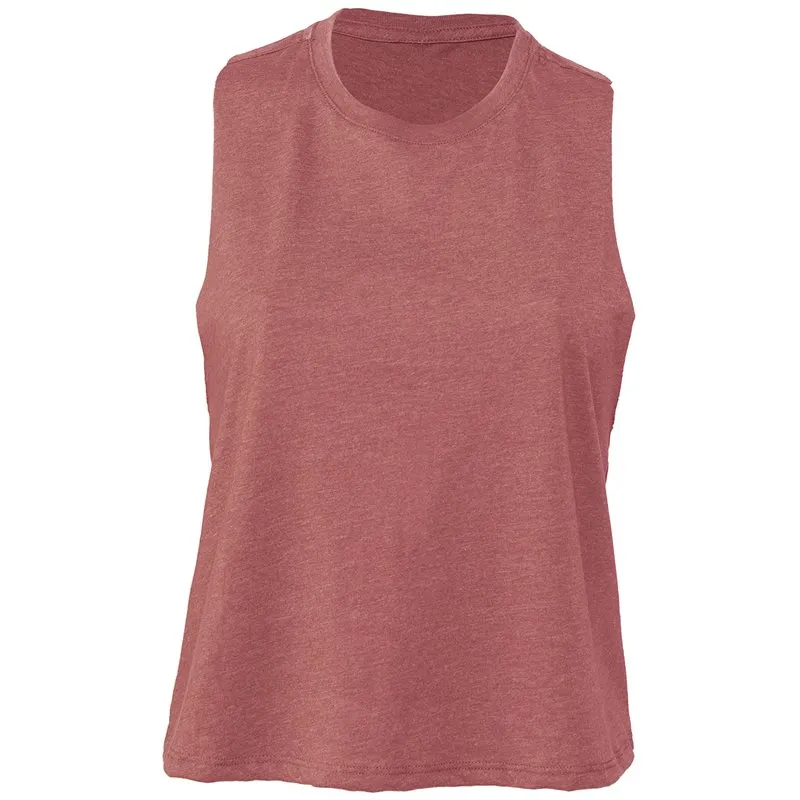 Womens Racerback Cropped Tank Womens Racerback Cropped Tank