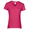 Womens Premium Cotton Vneck Tshirt