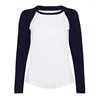 Womens Long Sleeve Baseball Tshirt