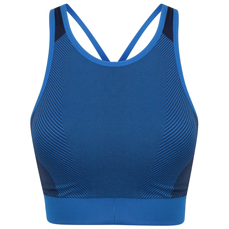 Womens Seamless Panelled Crop Top