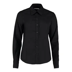 Womens Corporate Oxford Blouse Longsleeved Tailored Fit