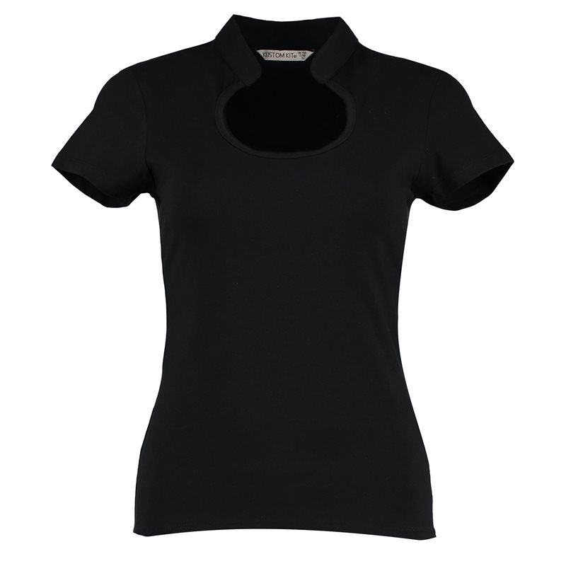 Womens Corporate Top Keyhole Neck Regular Fit