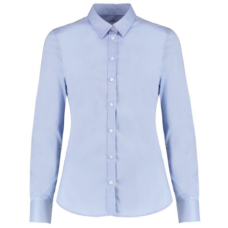 Womens Stretch Oxford Shirt Longsleeved Tailored Fit