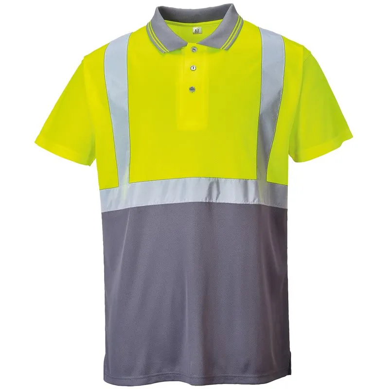 Hivis Twotone Polo Shirt S479 Hivis Twotone Polo Shirt S479