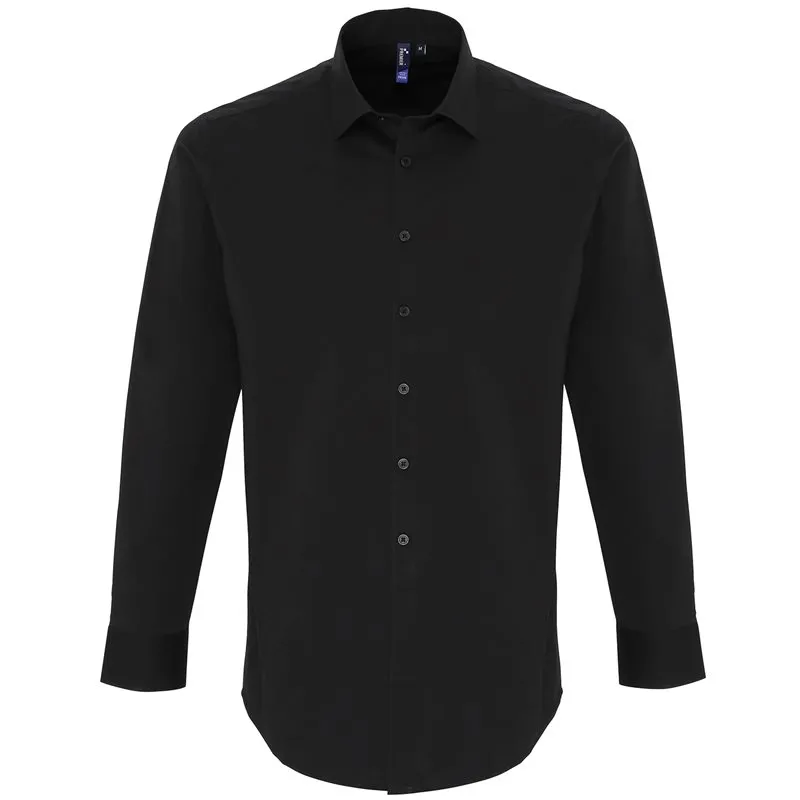 Stretch Fit Cotton Poplin Long Sleeve Shirt Stretch Fit Cotton Poplin Long Sleeve Shirt