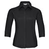 Womens Sleeve Polycotton Easycare Fitted Poplin Shirt