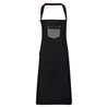 Division Waxedlook Denim Bib Apron With Faux Leather