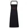 Division Waxedlook Denim Bib Apron With Faux Leather
