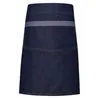 Domain Contrast Denim Waist Apron