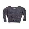 Flowy Off-The-Shoulder Long Sleeve T-Shirt
