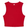 Womenís Micro Rib Muscle Crop Tank