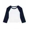 Womenís Micro Rib 3/4 Raglan Baby T-Shirt