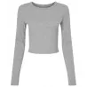 Womenís Micro Rib Long Sleeve Baby T-Shirt