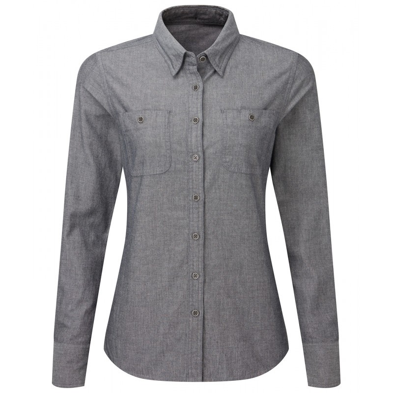 Womenís Chambray Shirt, Organic And Fairtrade Certified