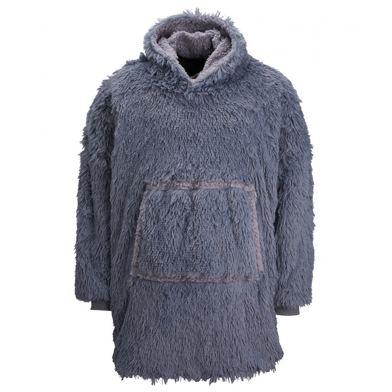 The Ribbon Oversized Cosy Reversible Shaggy Sherpa Hoodie