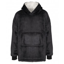 The Kids Ribbon Oversized Cosy Reversible Sherpa Hoodie