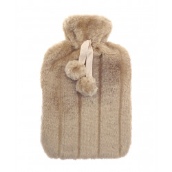Luxury Classic Faux Fur Hot Water Bottle And Cover