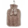 Luxury Classic Faux Fur Hot Water Bottle And Cover