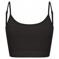 Women'S Sustainable Fashion Cropped Cami Top With Adjustable Straps