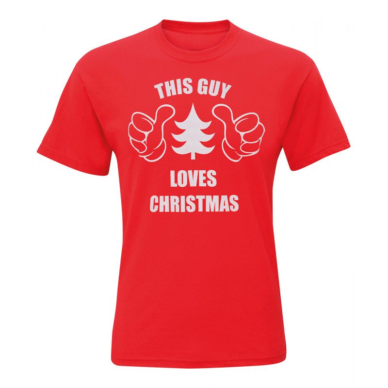 Men'S "This Guy Loves Christmas" Short Sleeve Tee